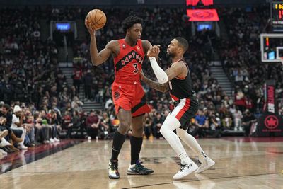 Raptors’ O.G. Anunoby played the perfect prank on Damian Lillard before the Bucks trade