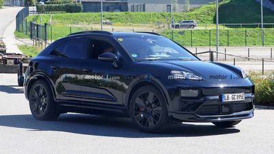 Porsche Macan EV Spied Wearing Light Camouflage In New Photos