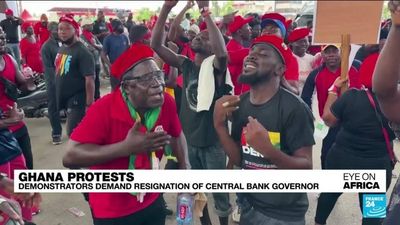 Protesters in Ghana demand resignation of central bank governor