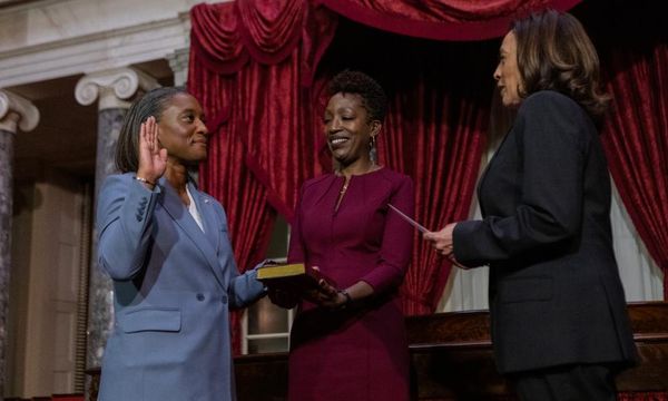 Laphonza Butler sworn in to US Senate to fill Dianne Feinstein’s seat