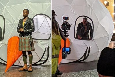 Footage shows Ncuti Gatwa filming Doctor Who in a kilt