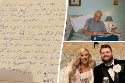 ‘I got a card from dad on my wedding day - 20 years after his death’