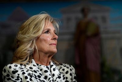 Jill Biden urges women to get mammograms or other cancer exams during Breast Cancer Awareness Month
