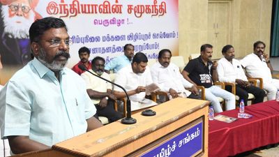 Thirumavalavan slams Governor Ravi’s comments that he will conduct sacred thread ceremony for ‘Paraiyars’