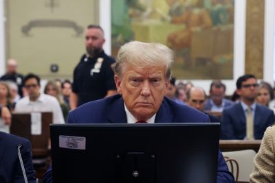 Exasperated Trump starting to grumble, groan and shrug in court, report says