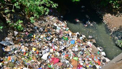 Despite door-to-door waste collection, residents in Coimbatore’s Ward 46 dump waste into Sanganoor canal