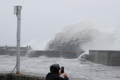Taiwan records world’s third most powerful wind gust ever as Typhoon Koinu hits