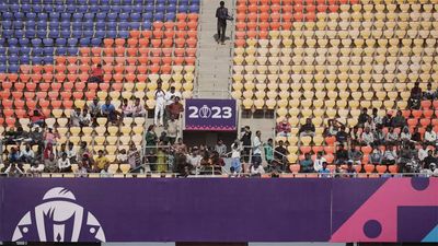 Empty feeling as fans trickle in for Cricket World Cup opener