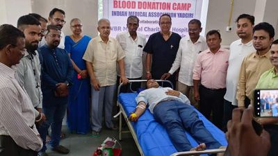 Blood donation camp in Yadgir