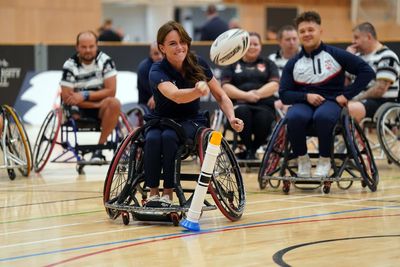 Kate Middleton dubbed wheelchair rugby ‘natural’ after scoring conversion in front of World Cup winners