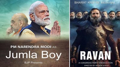 Rahul Gandhi as Ravan and PM Modi as ‘Biggest Liar’: Congress, BJP engage in poster war on social media platforms