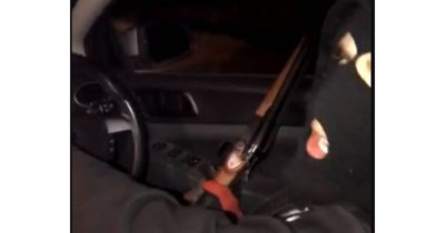 'Call me Uncle Big Mac': Masked burglar fires shotgun from stolen car