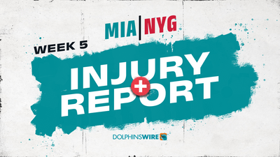 Dolphins-Giants Thursday injury report ahead of Week 5