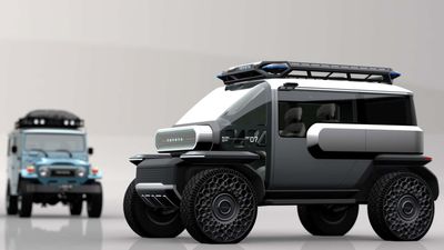 Toyota Designs Baby Lunar Rover Concept With FJ40 Land Cruiser Design Cues