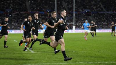 New Zealand advance to World Cup last eight after 11-try romp past Uruguay