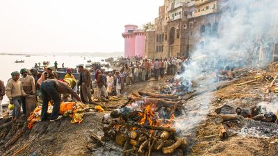 ‘Witnessing such sights each day has a deep, scarring impact on the children at Manikarnika Ghat,’ says Radhika Iyengar, author of Fire on the Ganges