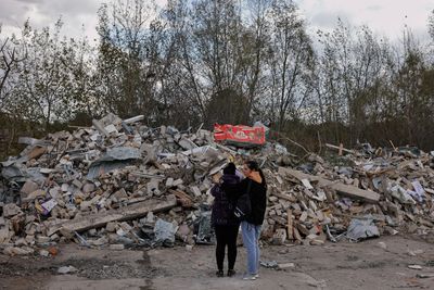 ‘You can still smell the blood’: Shock turns to grief in Ukraine’s Hroza
