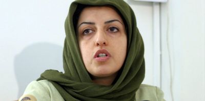 Nobel peace prize: Narges Mohammadi wins on behalf of thousands of Iranian women struggling for human rights