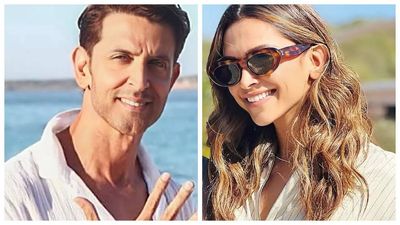 Deepika Padukone blushes as paparazzi call her 'Jawan Ki Jaan' upon return home from Fighter shoot in Italy with Hrithik Roshan- WATCH