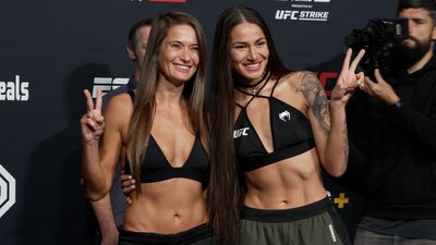 UFC Fight Night 229 official weigh-in highlights, faceoffs and photo gallery