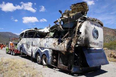 At least 16 migrants killed and 29 injured in a bus crash in southern Mexico