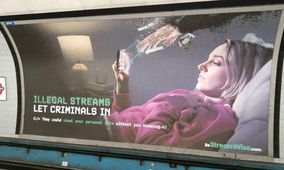 UK users of illicit streaming services warned of risk of fraud or police visit