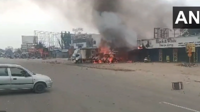 Fire breaks out at firecracker shop in Bengaluru