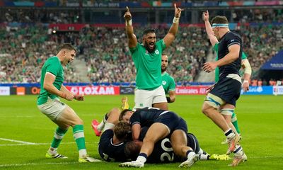 Hugo Keenan’s double helps Ireland march on and knock out Scotland