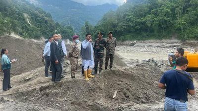 Sikkim flash floods: MoS Ajay Mishra meets CM Tamang, assures Centre's help