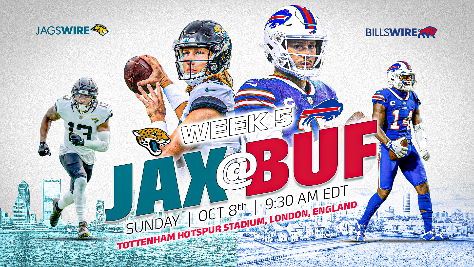 How to watch, stream and listen to the Bills-Jaguars London game