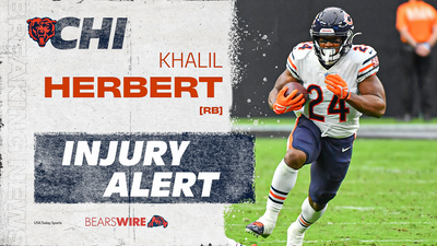 Bears RB Khalil Herbert expected to miss multiple weeks with ankle injury