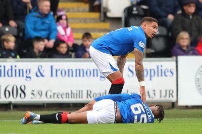 Zak Lovelace sustains nasty-looking injury on first Rangers league start