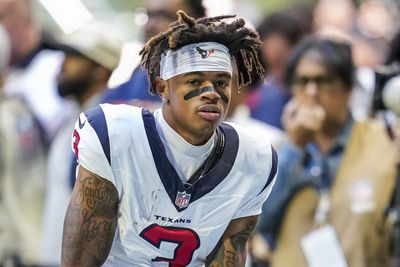 Texans WR Tank Dell questionable to return against Falcons with concussion