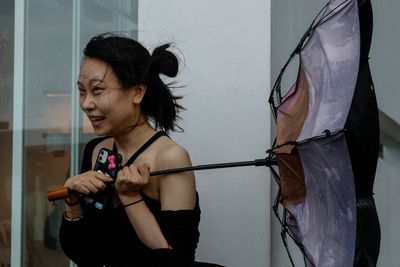 Hong Kong drenched and battered by weakening Typhoon Koinu