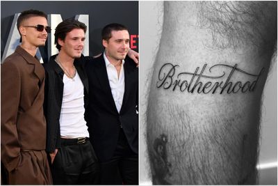 Brooklyn, Romeo and Cruz Beckham get matching tattoos