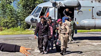 Air force conducts disaster relief operations in Sikkim