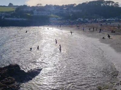 Swimmers ‘shrug’ after being told of foul brown liquid pumping into Cornwall beauty spot