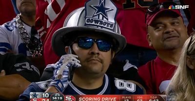 A Cowboys fan on the phone became an instant meme after 49ers blowout