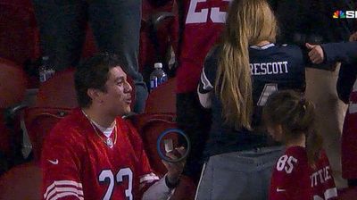 Cris Collinsworth had jokes about a Niners fan proposing to Cowboys fan after a terrible Dallas loss