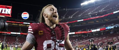 George Kittle showed off an undershirt that took NSFW shot at the Cowboys during his 3-TD game