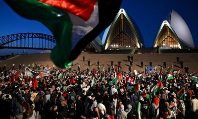 Australia’s leaders condemn ‘abhorrent’ scenes after anti-Jewish chants filmed at Sydney rally