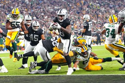 Twitter reacts to the Raiders’ 17-13 victory over the Packers on Monday Night Football
