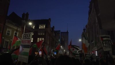 Three arrests at London protests over Israel-Hamas conflict