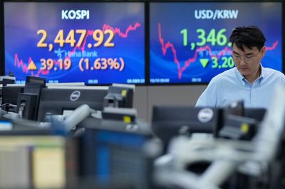 Stock market today: Rate hopes push Asian shares higher while oil prices edge lower