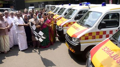 Ambulances flagged off in Kozhikode