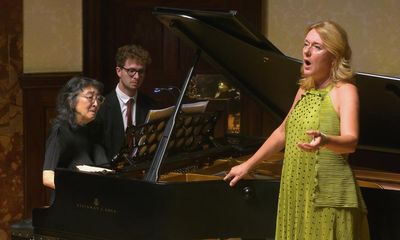 Kožená/Uchida review – beauty and elegance in starry pairing’s French programme