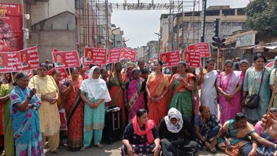 Protest march taken out against ‘low-quality works’ under Smart City scheme in Belagavi