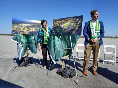 Plans unveiled for pro soccer stadium near I-75 for Lexington's men's and women's teams