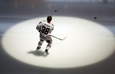 Blackhawks' Rookie Connor Bedard Forgot His Stick Before Warmups Ahead of NHL Debut