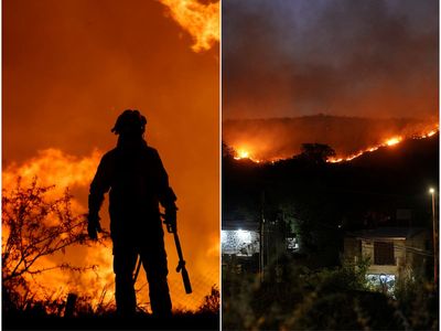 Argentina fires: Hundreds flee wall of flames tearing towards resort city ‘started by camper making coffee’